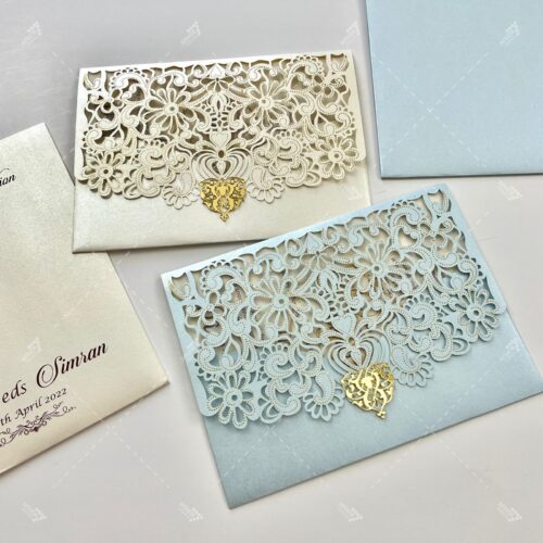 designer lasercut invitation Jewish