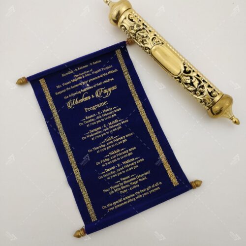 Alternative view of Blue Scroll - Gold Cover
