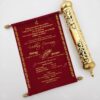 Red Scroll - Gold Cover