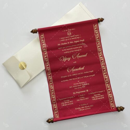 Scroll Simple Red