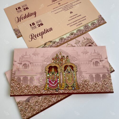 Lord Tirupati Balaji Padmavathi Wedding Invitation