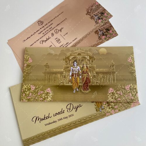 Lord Rama Sita Maa Wedding Invitation