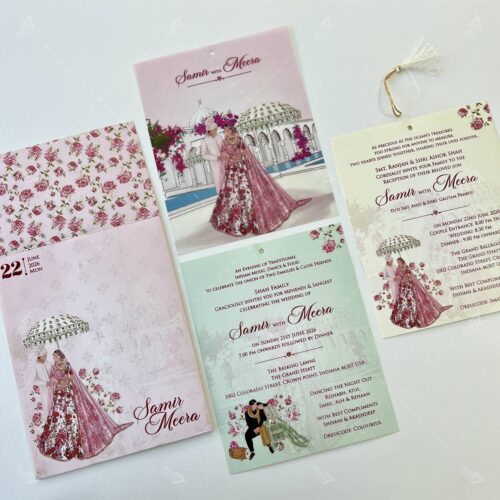 Designer Wedding Invitation in Digital Print