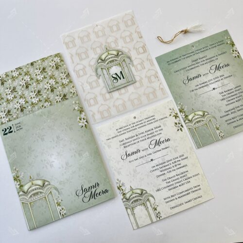Designer Wedding Invitation in Digital Print