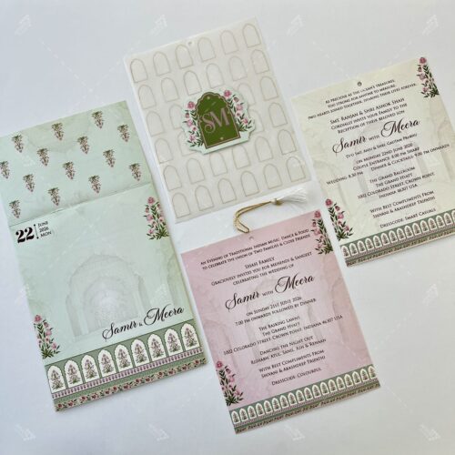 Designer Wedding Invitation in Digital Print