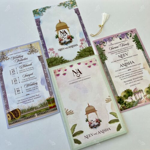 Designer Wedding Invitation in Digital Print