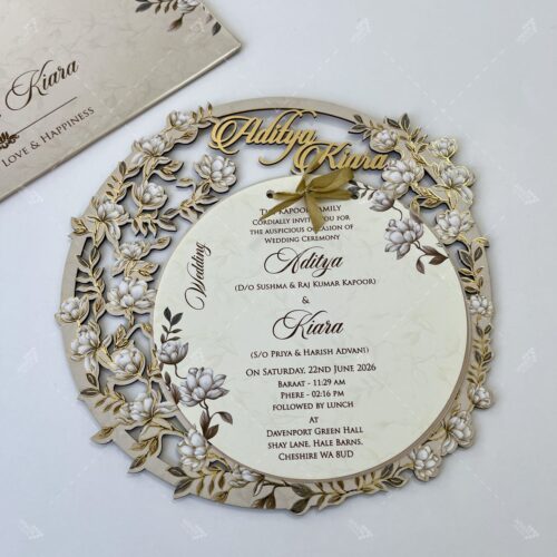 Floral Theme Wedding Invitation