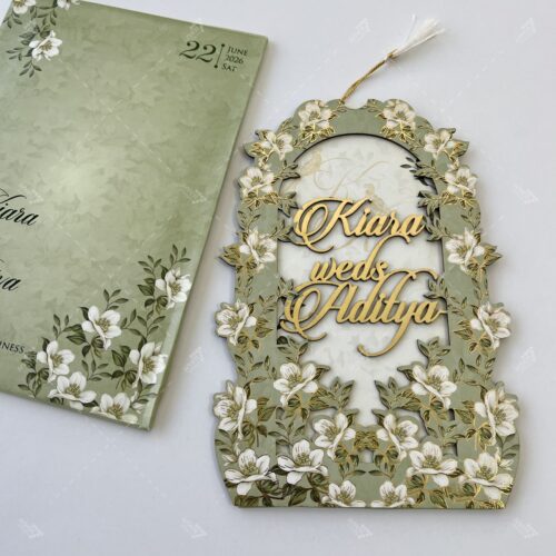 Floral Theme Wedding Invitation