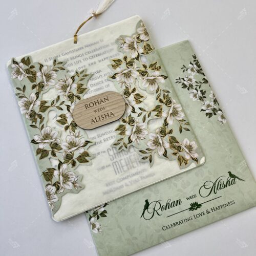 Floral Theme Wedding Invitation