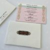 Elegant Simple Minimalistic Wedding Invitation in pearl white